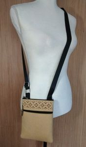 Unique Boutique Light Tan Small Cross Body Purse
